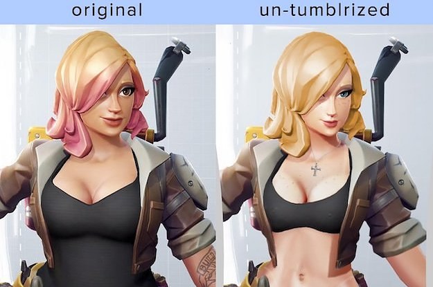 Someone Edited A Video Game Character To Look Less Tumblr And