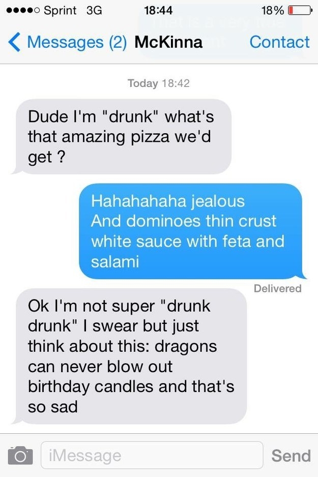 drunk texts