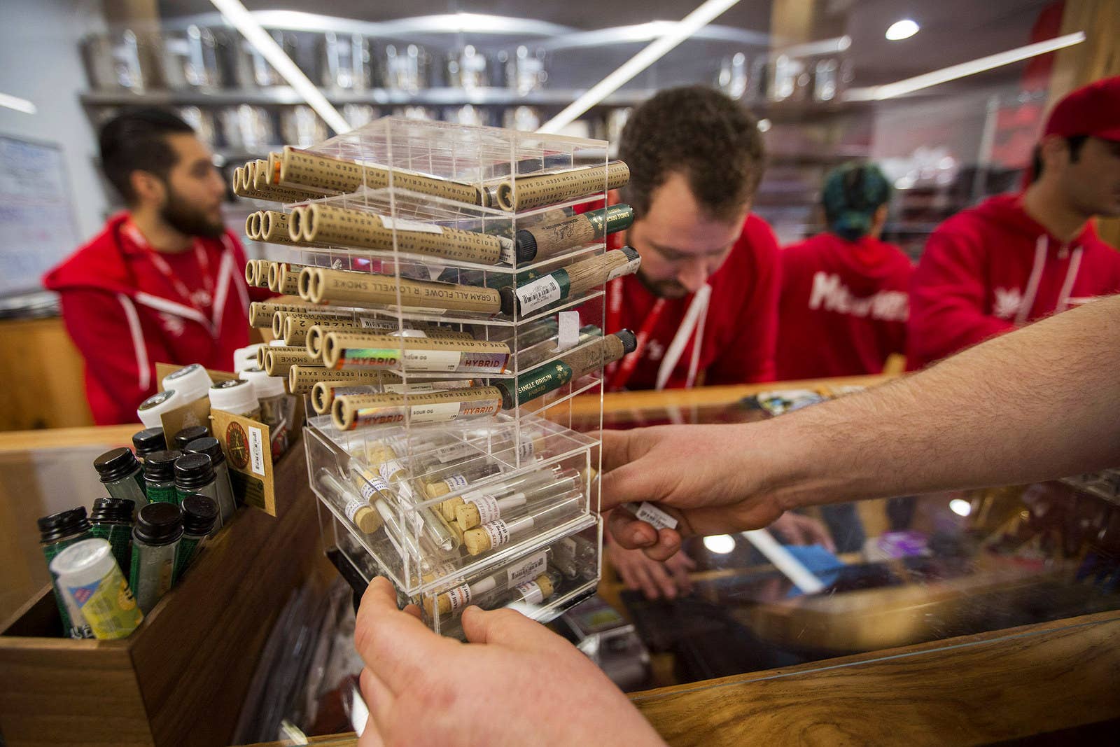 Cannabis products at MedMen, Jan. 2.