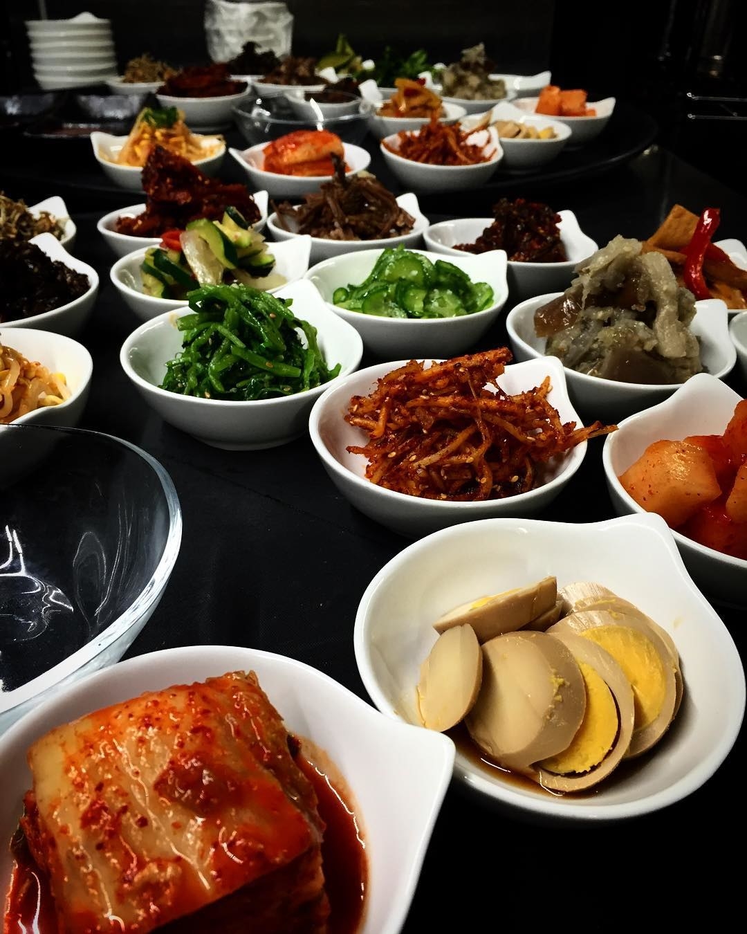 Say goodbye to stomach aches in 2018 with pickled and fermented foods like miso, kefir, or the kimchi pictured here at Hanjan in NYC.