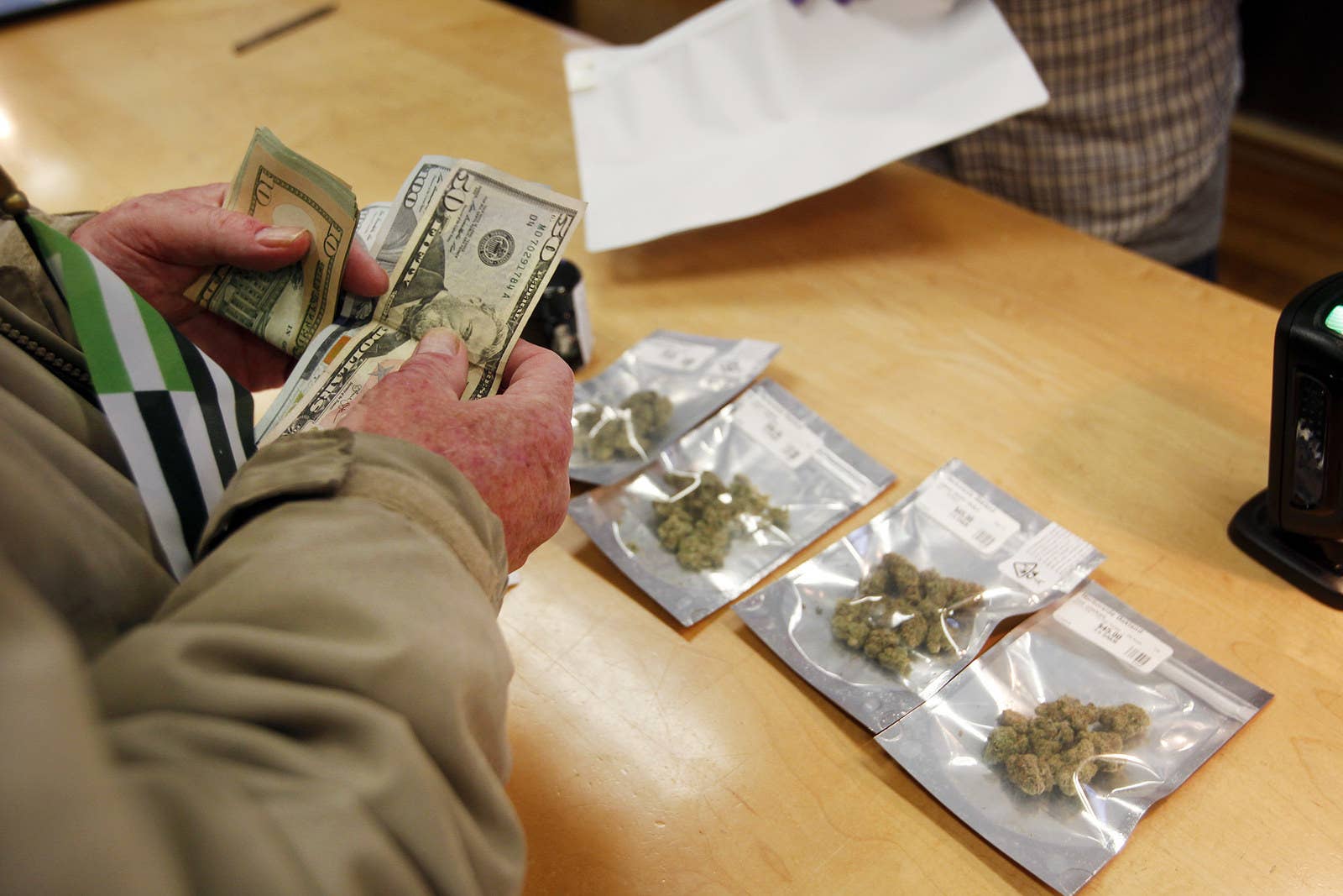Harborside marijuana dispensary in Oakland, Jan. 1.