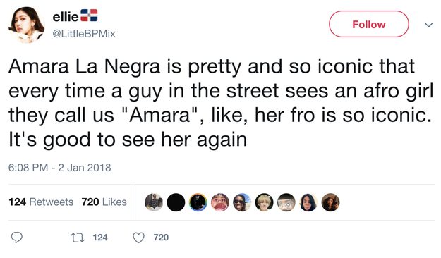 ... and set the record straight on Amara's ICONIC status in the Latinx community...