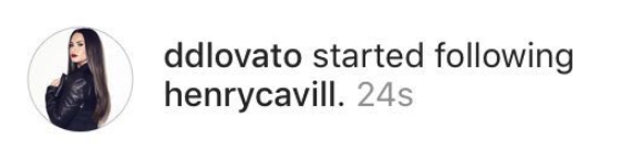 There's no obvious connection between the two of them (other than both being super attractive and super famous), but recently, beady-eyed Twitter user @imnocrybaby noticed Demi followed Henry on Instagram.