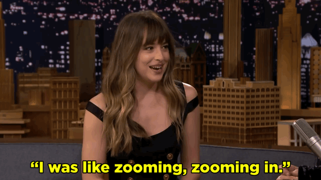 ...the 28-year-old actress had no problem reliving the moment for Jimmy.