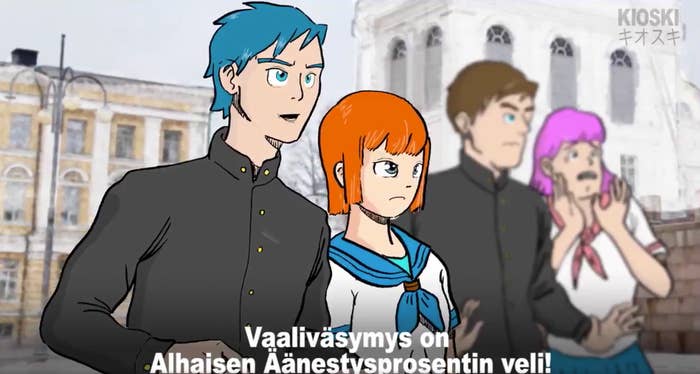 フィンランド国営放送が大統領選prでつくったアニメがなぜか日本語ですごい