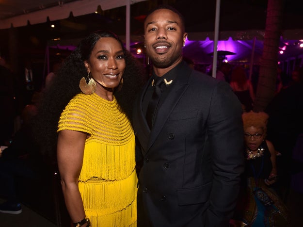 Stars of the movie Angela Bassett and Michael B. Jordan also found time for a quick snap.