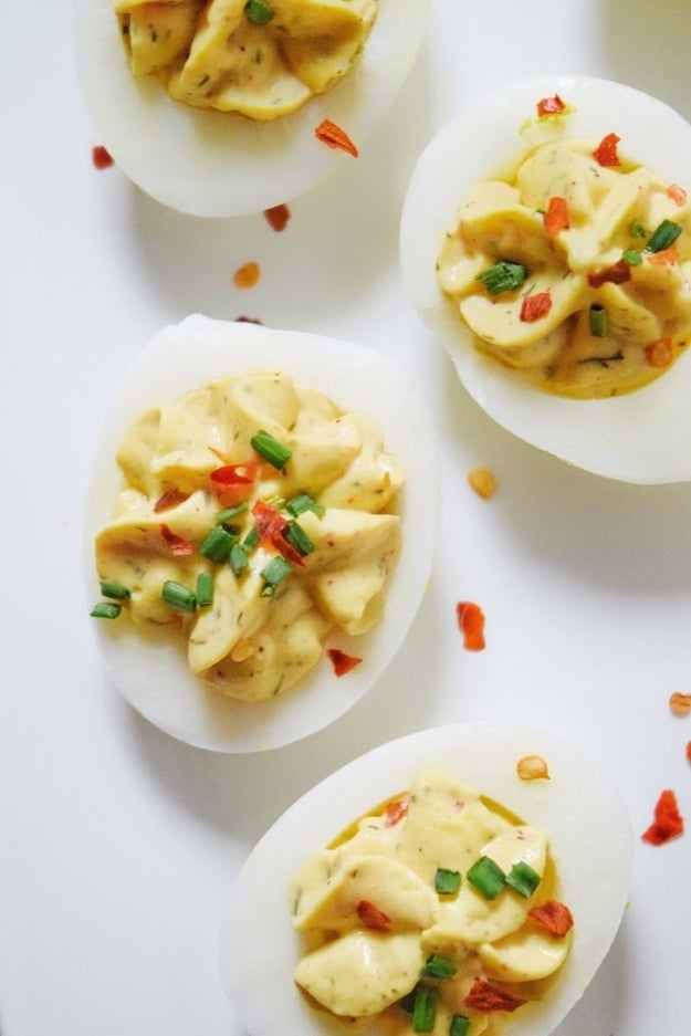 Paleo Spicy Ranch Deviled Eggs
