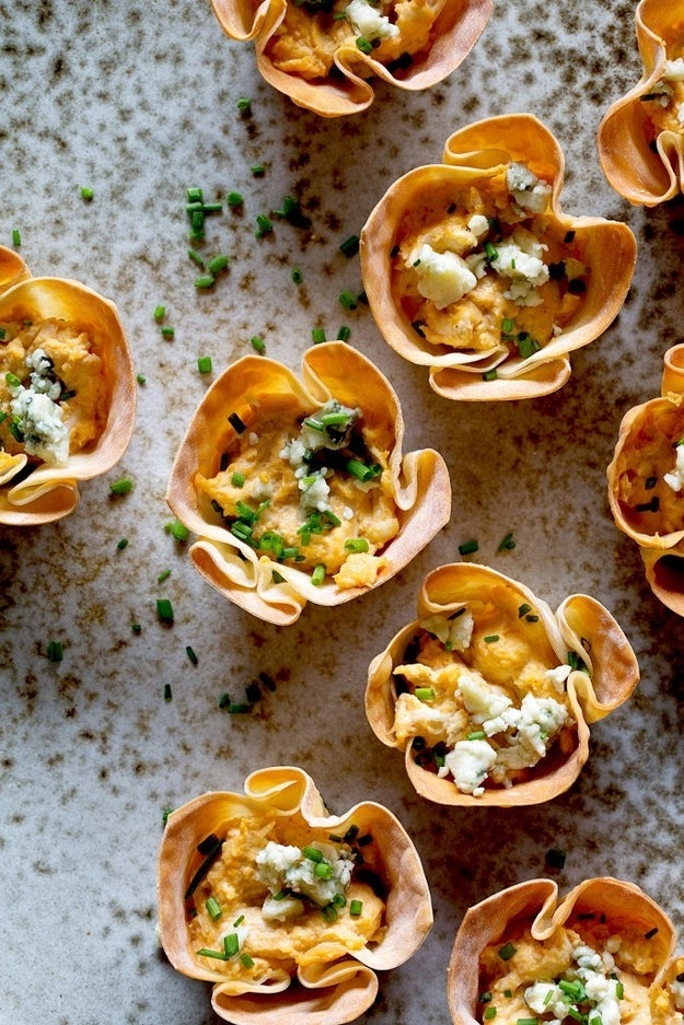 Buffalo Chicken Dip Cups