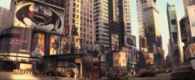 A poster for Batman v Superman can be seen in I Am Legend.