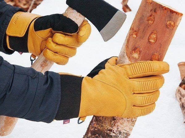 Promising review: "I bought these for my husband for Christmas. We live in the UP of Michigan about an hour from Canada. Our winters sometimes hover in the -40 range. He uses these to snow blow our 700-foot driveway, feed horses, and do all kinds of winter-work. So far these have been wonderful for keeping his hands warm and dry." —RoseGet them from The Grommet for $100 (available in sizes S–XL).