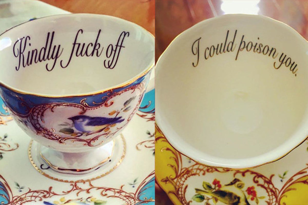 Miss Havisham's Curiosities Sells 'Insult Tea Cups' Perfect for