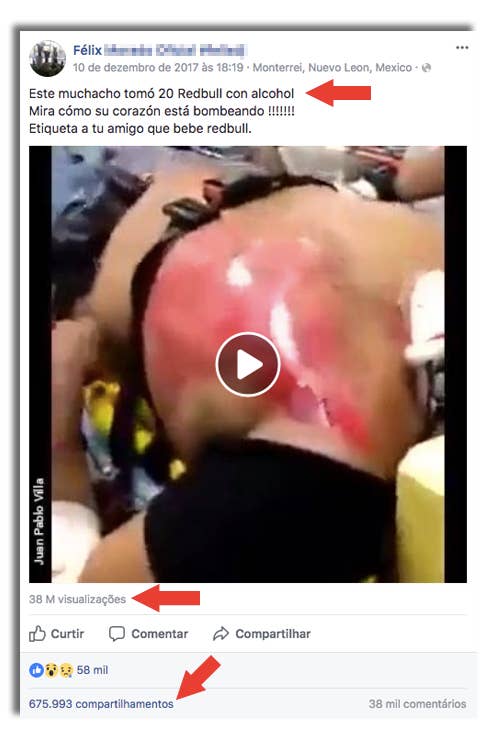 Video Que Culpa Red Bull Por Ataque Cardiaco E Na Verdade De Uma Pessoa Acidentada