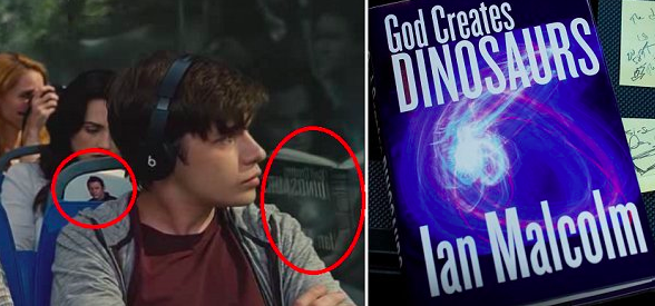 You can spot Ian Malcolm’s book throughout Jurassic World.