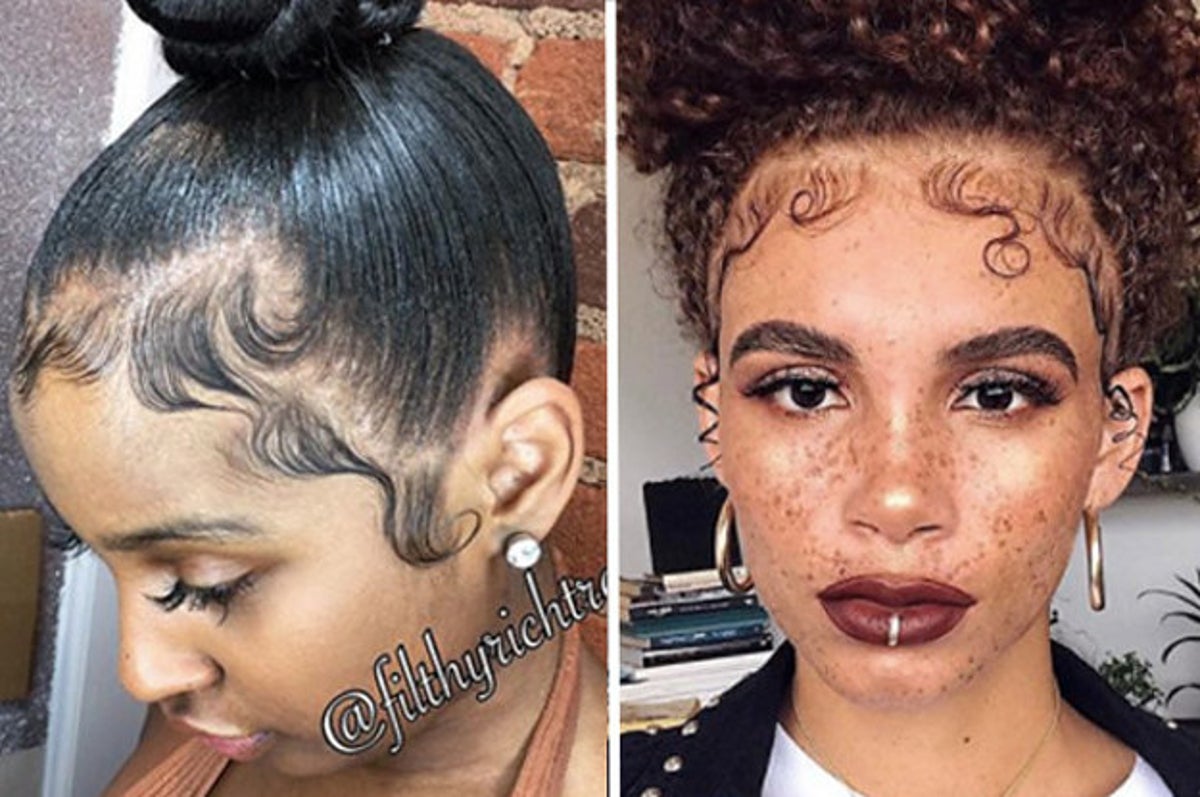 high bun hairstyles with bangs for black women