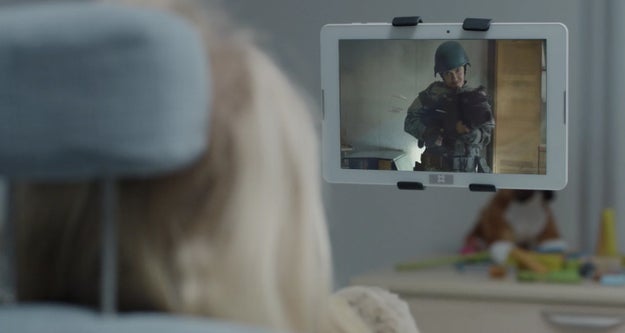 The violent footage briefly shown to young Sara at Arkangel is from the Season 3 episode 