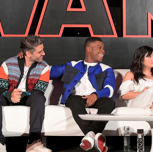 When he was so excited to be reunited with his friend and co-star Oscar Issac: