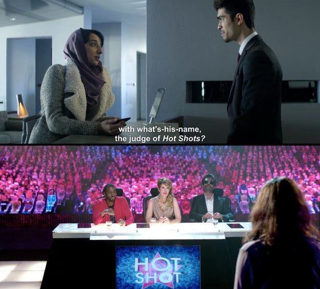 In "Crocodile," a "judge of Hot Shots" is mentioned. Hot Shot is the game show from Season 1