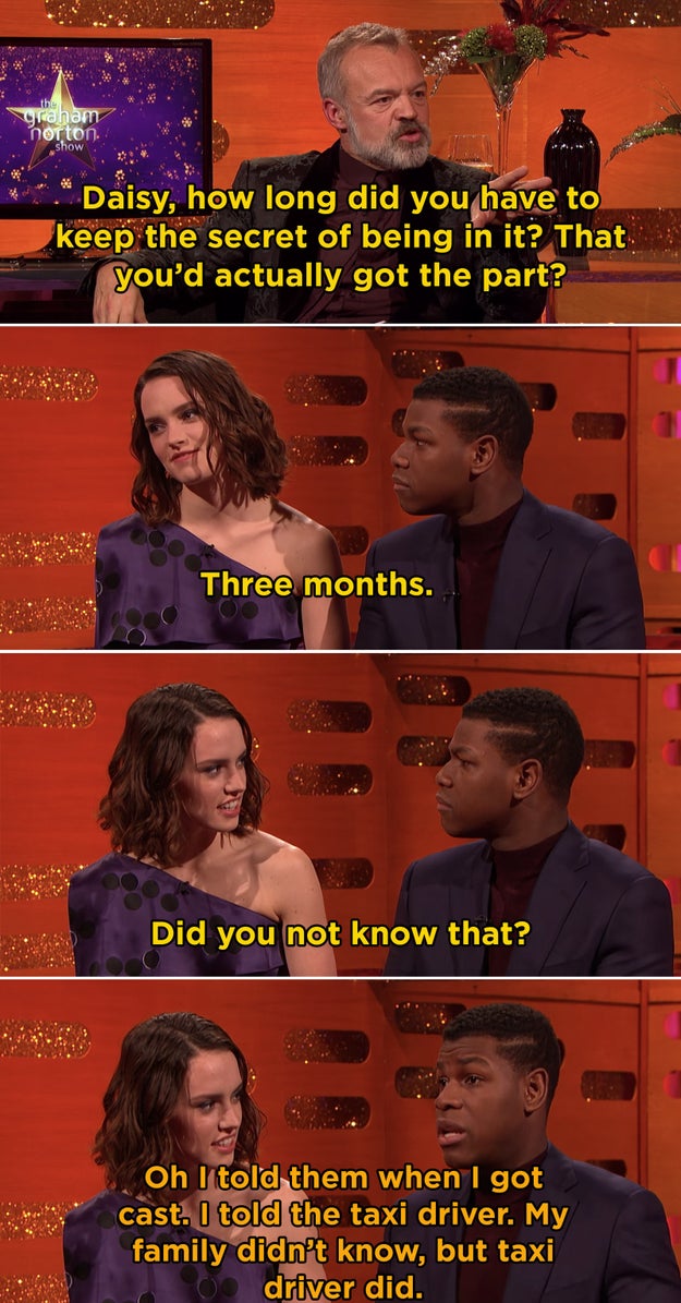 When he was so excited about being cast in Star Wars that he had to tell someone: