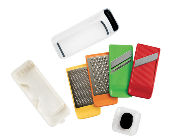 A complete grate and slice set that says you really can have it all.