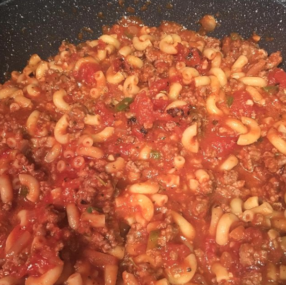 Goulash (or what I used to call cafeteria slop).