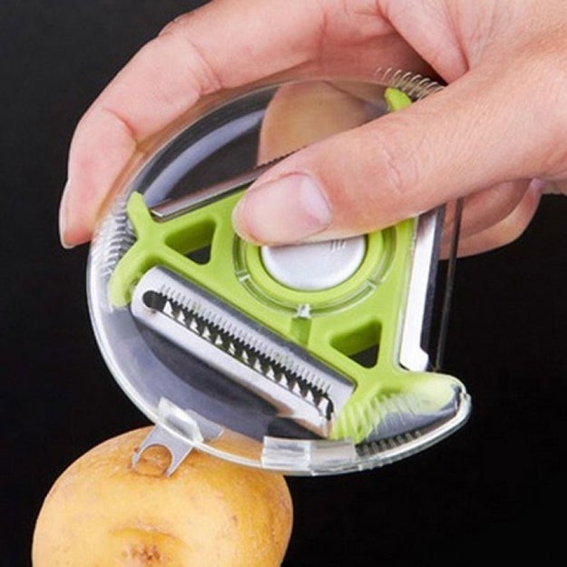 This quirky 3-in-1 peeler that will never get stuck in your utensil drawer when you open it.