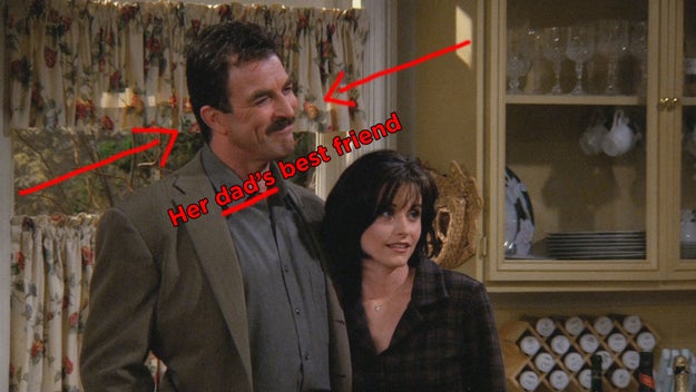 The fact that Richard knew Monica when she was a child and still thought it was okay to date her.