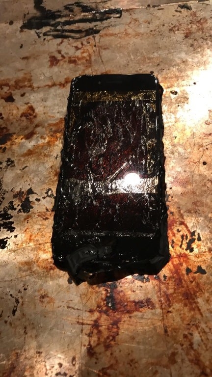 Or the person who literally baked their phone: