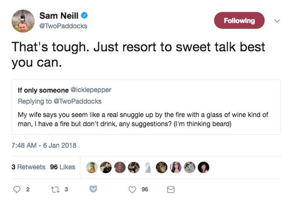 Sam Neill Is So hilarious and Wholesome On Twitter, He will Genuinely Soothe Your Soul