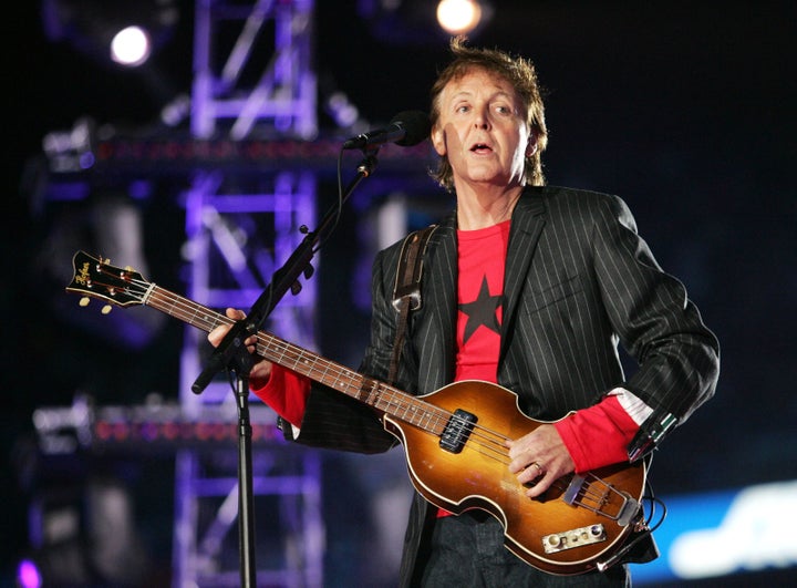Feb. 6, 2005 — Paul McCartney at Super Bowl XXXIX in Jacksonville, Florida