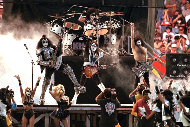 Jan. 31, 1999 — KISS at Super Bowl XXXIII in Miami