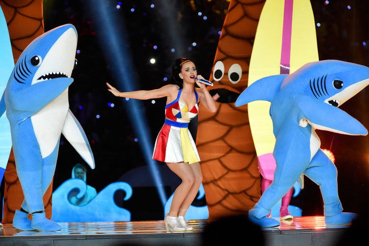 Feb. 1, 2015 — Katy Perry at Super Bowl XLIX in Glendale, Arizona