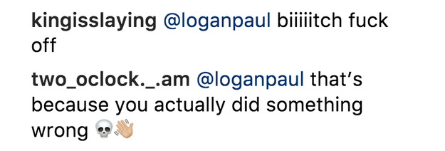 Within moments, Cardi's fans descended on Paul's comment, giving him a piece of their minds. "That's because you actually did something wrong," one person commented.