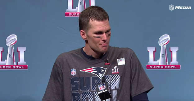 Tom Brady has never eaten a strawberry.