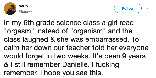 I mean, it's not like anyone remembers anything from the class anyway: