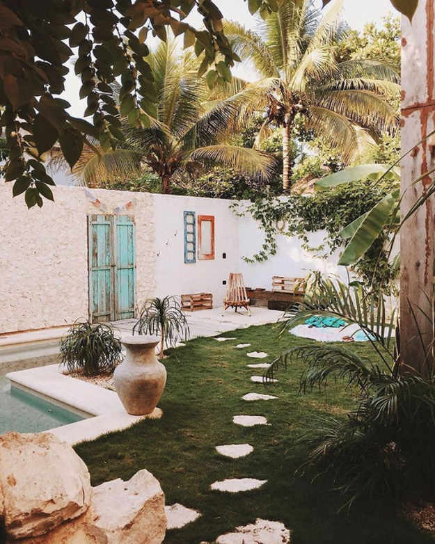 In Tulum, Mexico, this pastel-soaked apartment is currently listed for $89 per night: