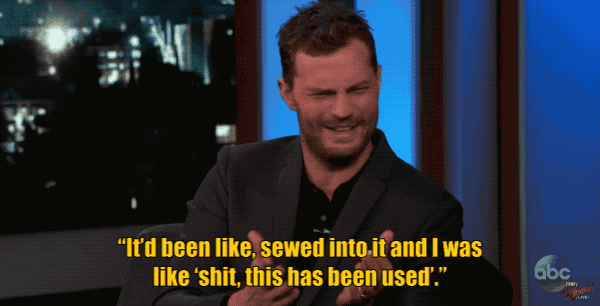 And obviously Jamie wasn't exactly happy that he was basically wearing secondhand underwear.