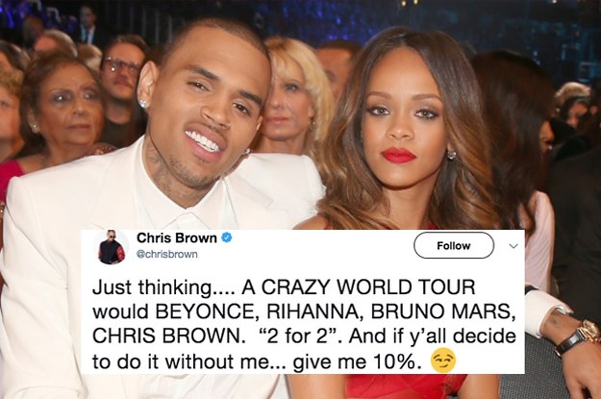 1200px x 797px - Chris Brown Tweeted That He Wants To Go On Tour With Rihanna And People Are  Not Having It