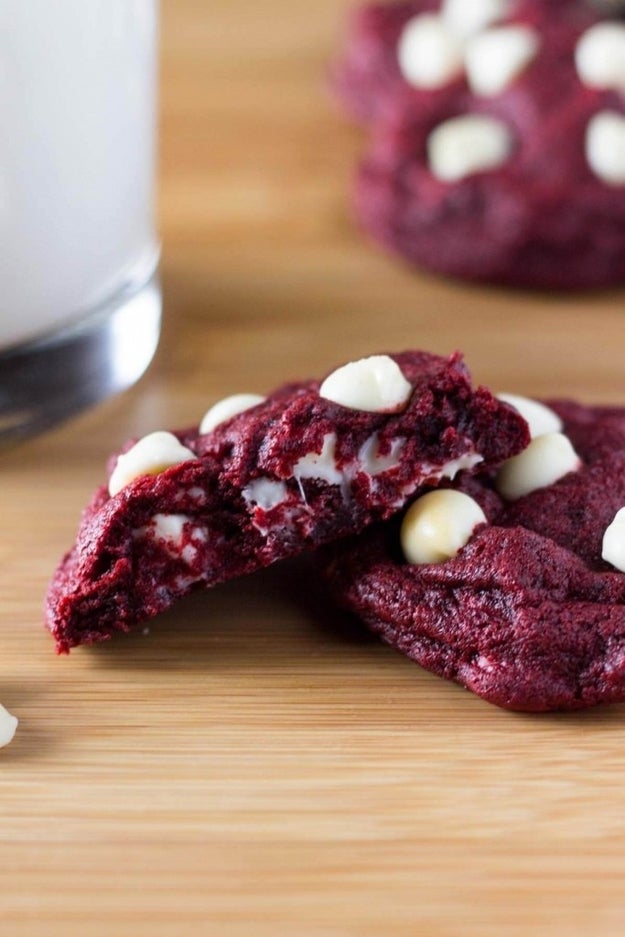 Red Velvet Chocolate Chip Cookies