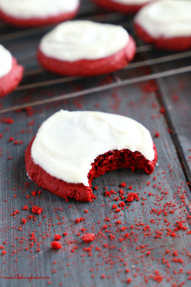 Soft And Chewy Red Velvet Sugar Cookies