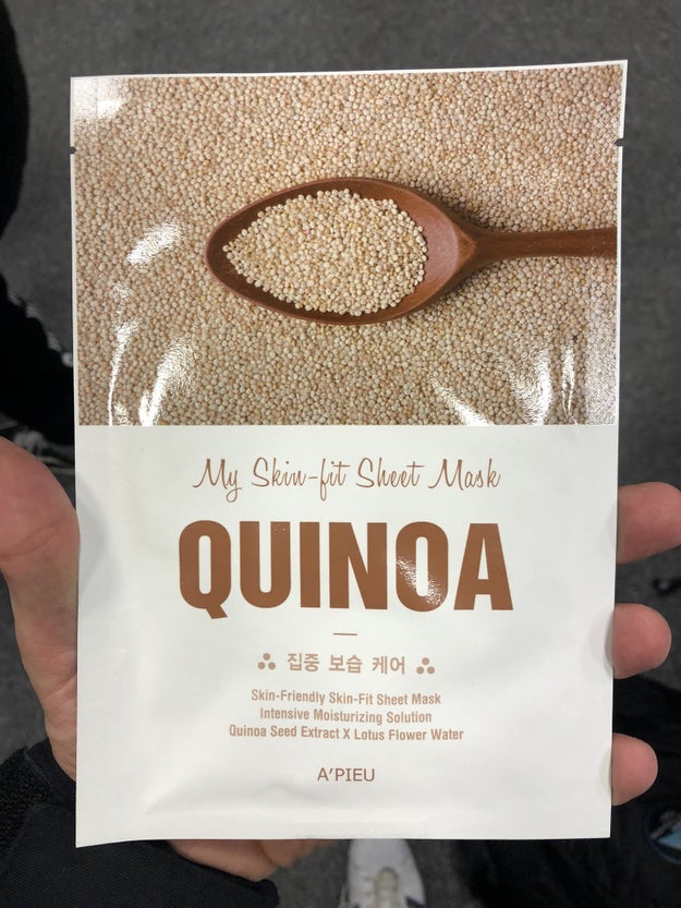 Quinoa face masks.