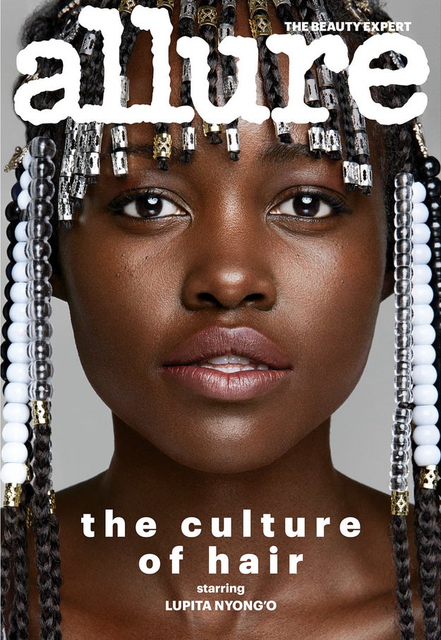 Lupita Nyong'o is on the cover of Allure's March issue giving you several black girl hair moments—box braids! beads! metal cuffs!—and it's EVERYYYTHANGGG!!! In her interview, the Black Panther star reveals why she did the big chop as a teenager and how she grew to love and care for her "African kinky hair."