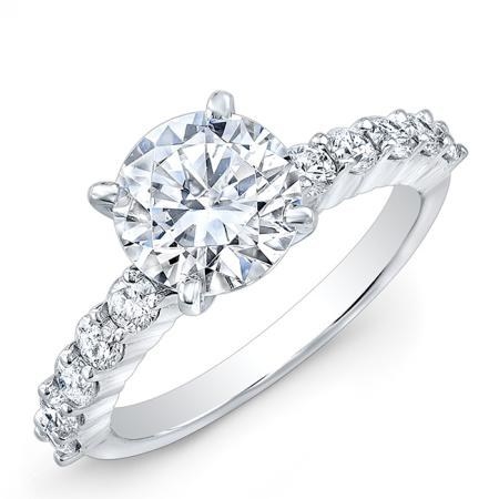 Among the data: people tend to spend around 3-1/2 months looking for an engagement ring, and the most popular rings are round cut stones.