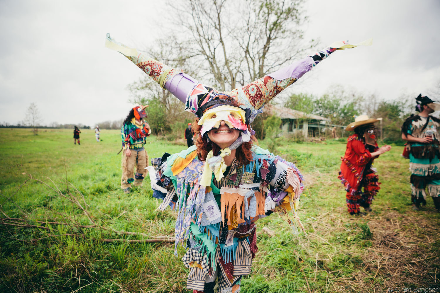 Sew What! Design creates fringe courir de Mari Gras costumes