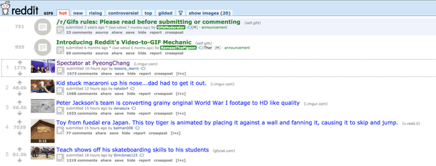 The moment also made it to the top of r/gifs and eventually to the top of the Reddit front page.