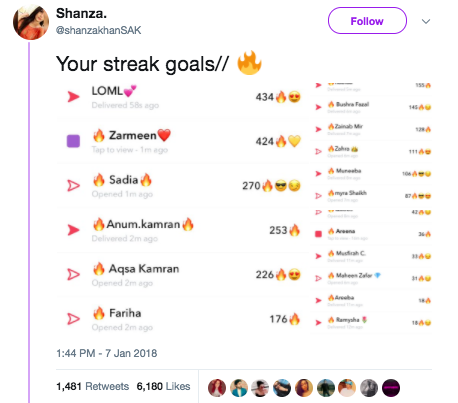 I could never keep up with the Snapchat streaks.