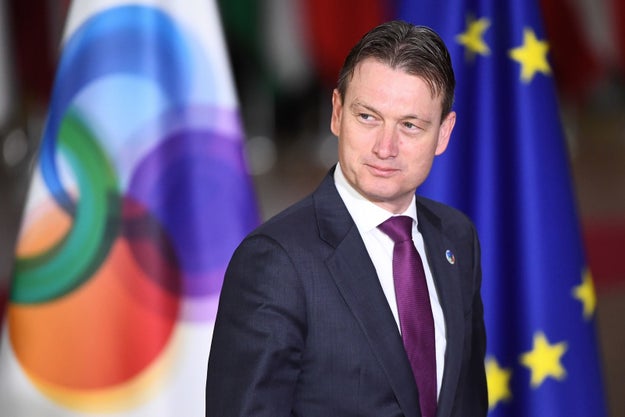 This is Halbe Zijlstra. Up until earlier today, he was the foreign minister for the Kingdom of the Netherlands.