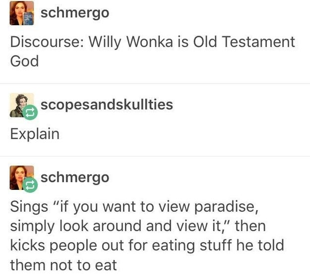This explains a lot about Wonka, honestly.