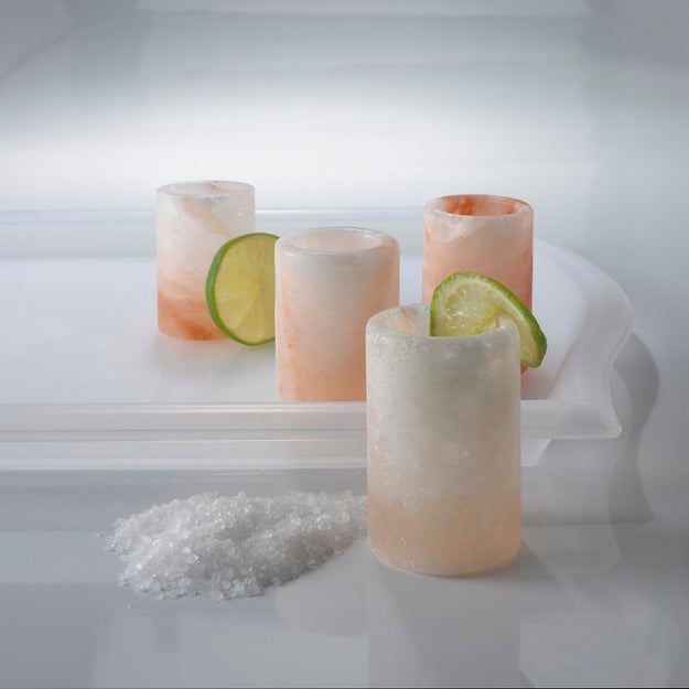 A set of Himalayan salt shot glasses so you don't even need to put salt on your hand before a tequila shot.