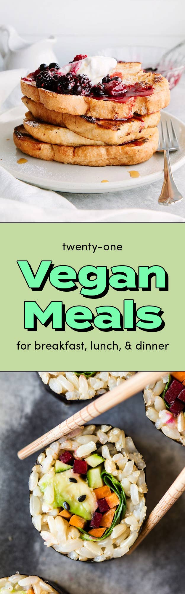 21 recetas de desayunos, comidas y cenas veganas