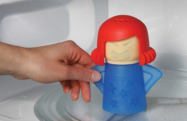 An angry mama that has literal steam coming out of her ears — steam that you can use to clean your microwave. Sometimes angering your elders pays off.